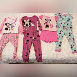 Disney Minnie Mouse Kids Pajama Set - Pink and Aqua